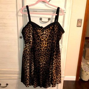 Hell Bunny Leopard Mini Dress 4X